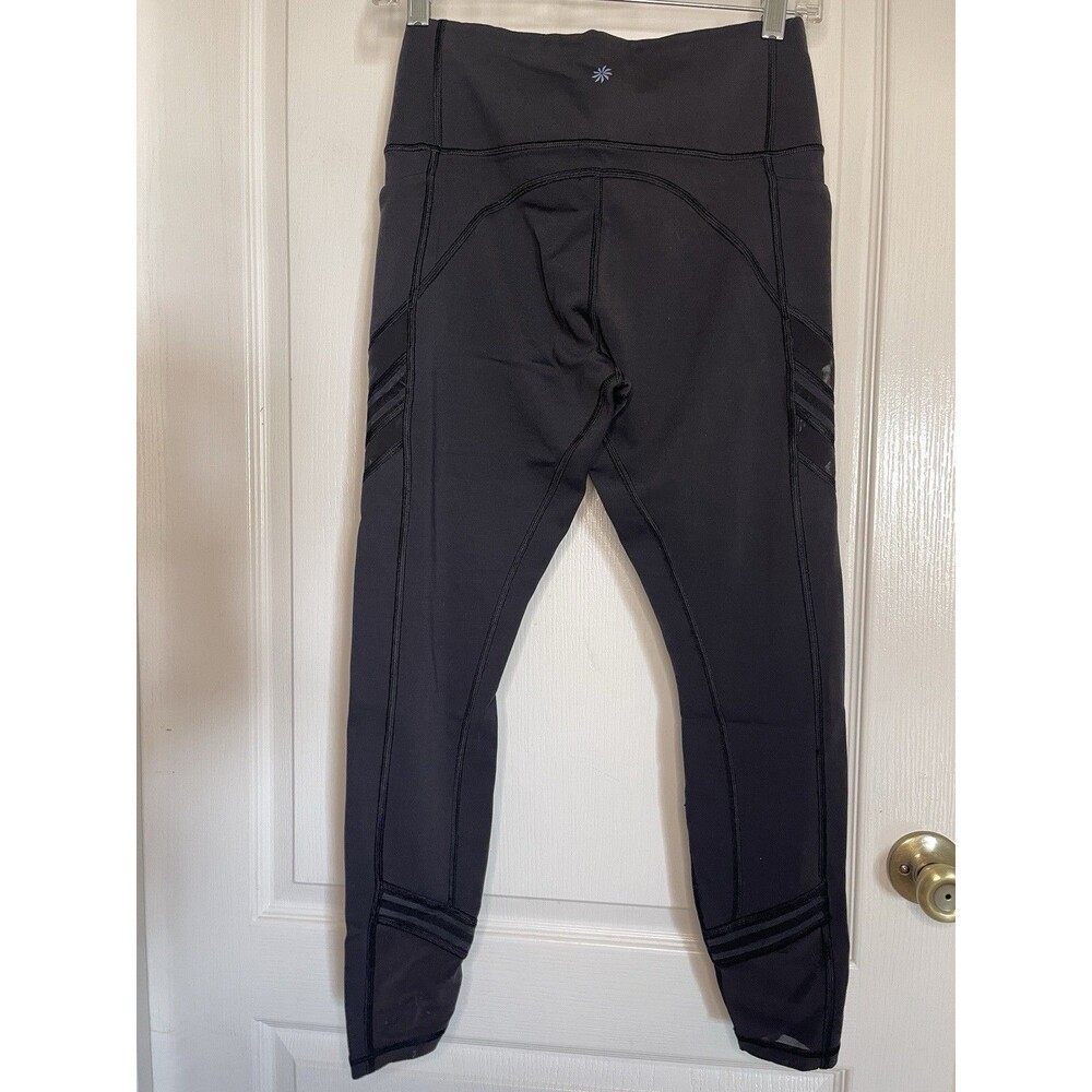 ATHLETA All In Mesh 7/8 Tight Black Active Cutout High Waisted Gym Yoga Sz S - Picture 5 of 7